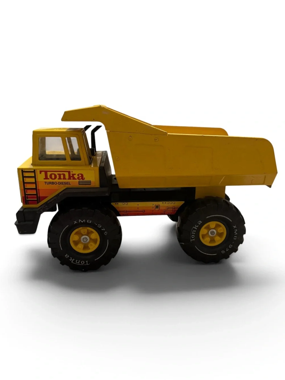 Vintage Tonka Yellow Turbo-Diesel Dump Truck XMB-975